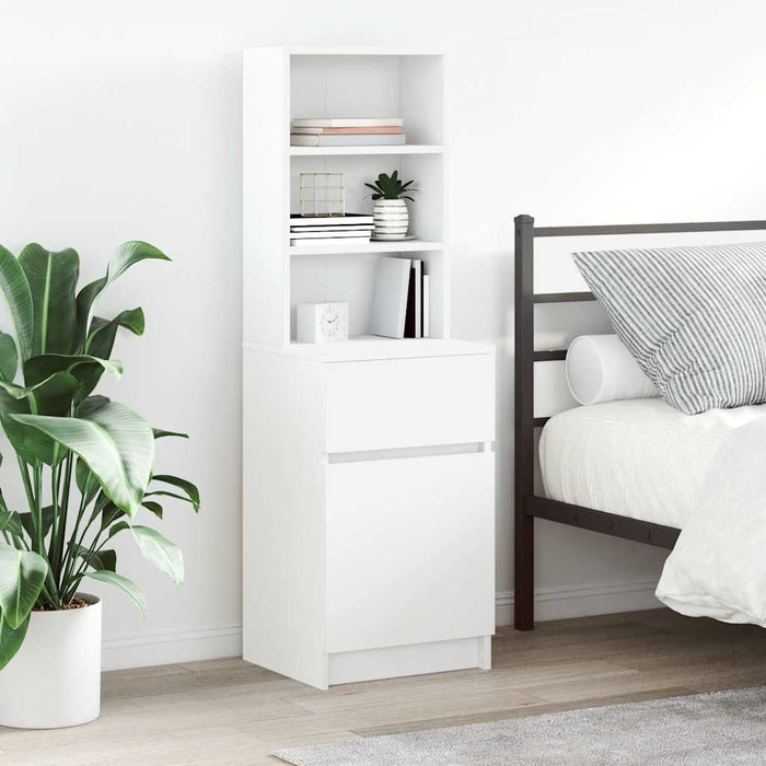 Noptiera alb 39x35x125 cm lemn prelucrat - WALTI WALTI