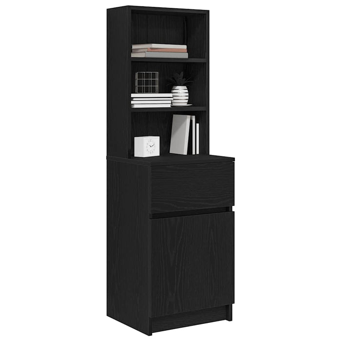 Noptiera neagra 39x35x125 cm lemn prelucrat - WALTI WALTI