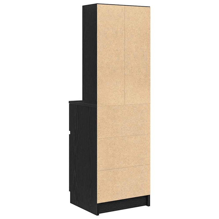 Noptiera neagra 39x35x125 cm lemn prelucrat - WALTI WALTI