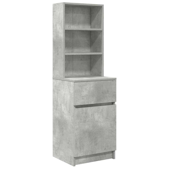 Noptiera gri beton 39x35x125 cm lemn prelucrat - WALTI WALTI