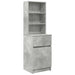 Noptiera gri beton 39x35x125 cm lemn prelucrat - WALTI WALTI
