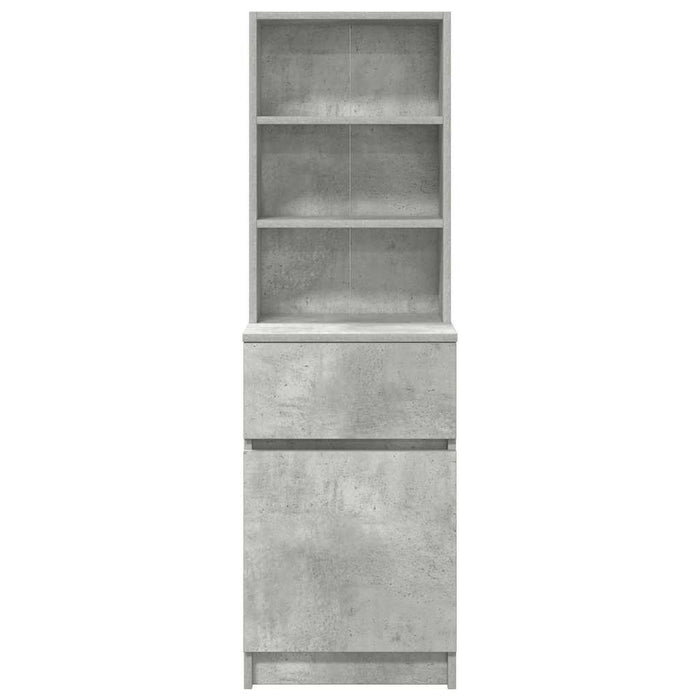 Noptiera gri beton 39x35x125 cm lemn prelucrat - WALTI WALTI