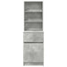 Noptiera gri beton 39x35x125 cm lemn prelucrat - WALTI WALTI