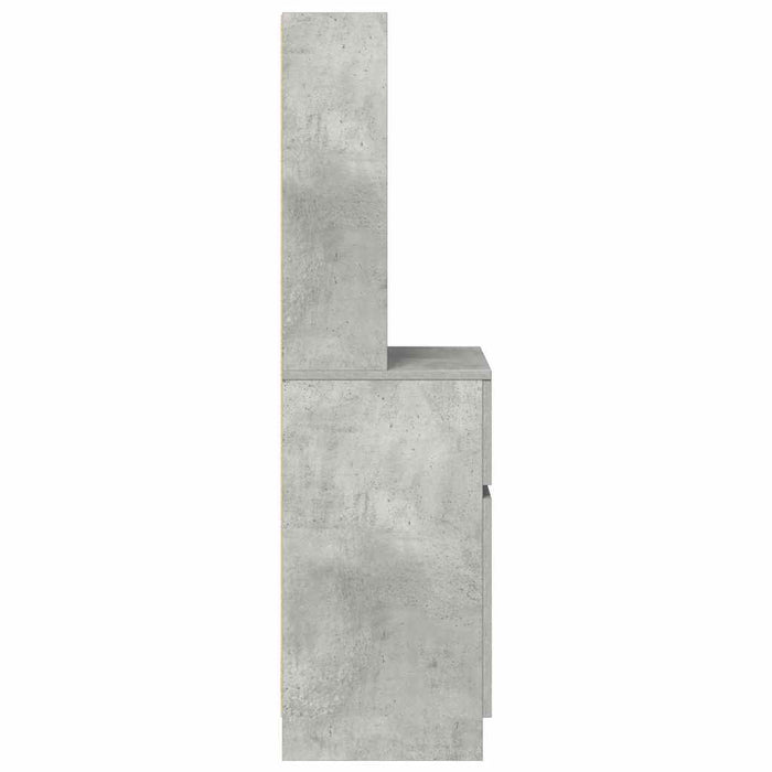 Noptiera gri beton 39x35x125 cm lemn prelucrat - WALTI WALTI
