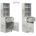 Noptiera gri beton 39x35x125 cm lemn prelucrat - WALTI WALTI