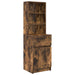 Noptiera stejar afumat 39x35x125 cm lemn de stratificat - WALTI WALTI