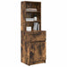Noptiera stejar afumat 39x35x125 cm lemn de stratificat - WALTI WALTI