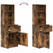 Noptiera stejar afumat 39x35x125 cm lemn de stratificat - WALTI WALTI