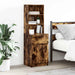 Noptiera stejar afumat 39x35x125 cm lemn de stratificat - WALTI WALTI