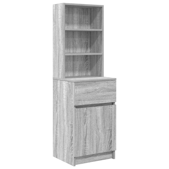 Noptiera gri Sonoma 39x35x125 cm lemn prelucrat - WALTI WALTI