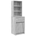 Noptiera gri Sonoma 39x35x125 cm lemn prelucrat - WALTI WALTI