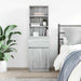 Noptiera gri Sonoma 39x35x125 cm lemn prelucrat - WALTI WALTI