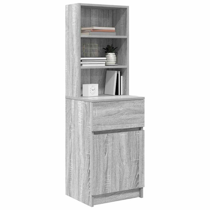 Noptiera gri Sonoma 39x35x125 cm lemn prelucrat - WALTI WALTI