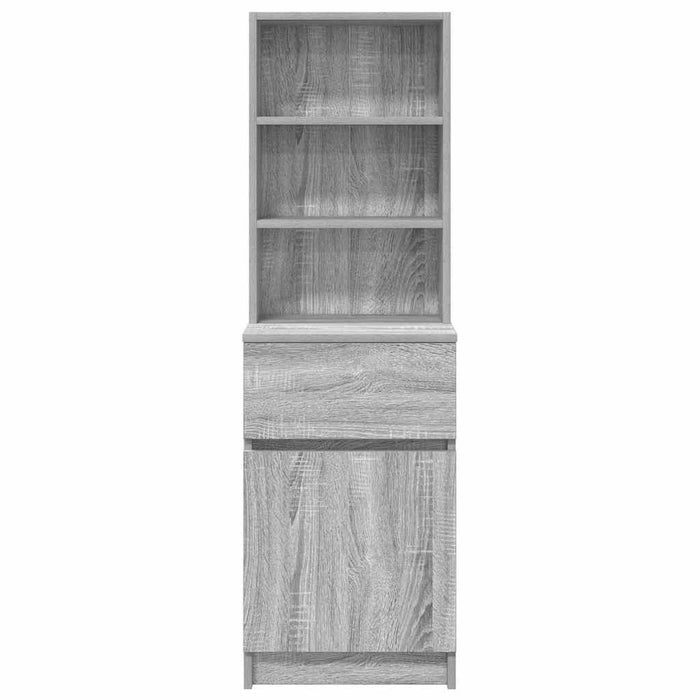 Noptiera gri Sonoma 39x35x125 cm lemn prelucrat - WALTI WALTI