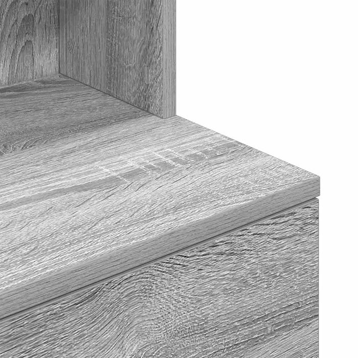 Noptiera gri Sonoma 39x35x125 cm lemn prelucrat - WALTI WALTI
