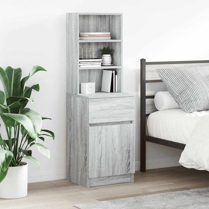 Noptiera gri Sonoma 39x35x125 cm lemn prelucrat - WALTI WALTI