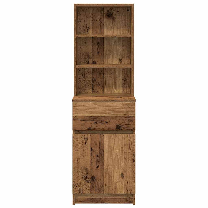 Noptiera din lemn vechi 39x35x125 cm lemn prelucrat - WALTI WALTI