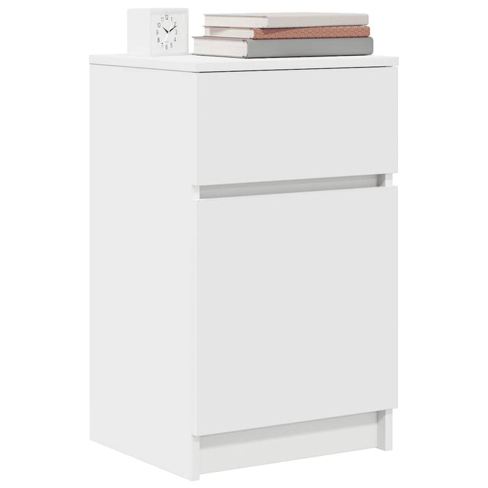 Noptiera alb 39x35x65 cm lemn prelucrat - WALTI WALTI