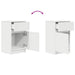 Noptiera alb 39x35x65 cm lemn prelucrat - WALTI WALTI