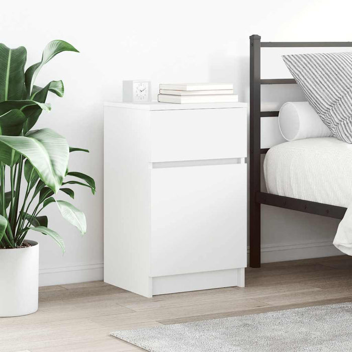Noptiera alb 39x35x65 cm lemn prelucrat - WALTI WALTI