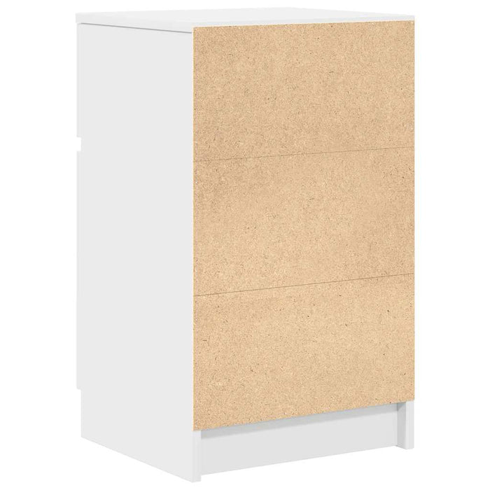 Noptiere, 2 buc., alb, 39x35x65 cm, lemn compozit - WALTI WALTI