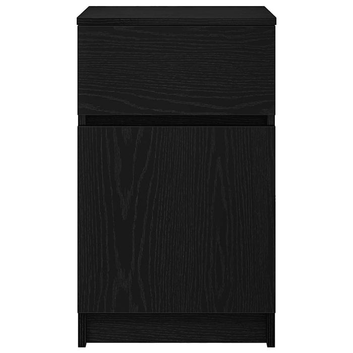 Noptiere, 2 buc., negru, 39x35x65 cm, lemn prelucrat - WALTI WALTI