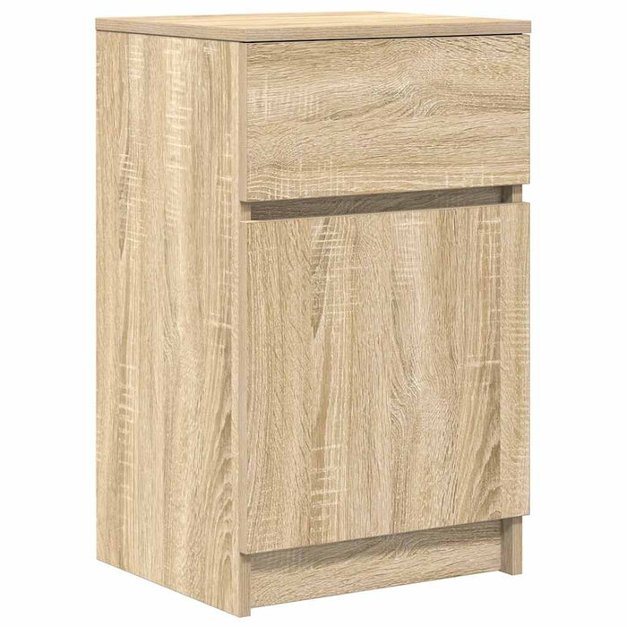 Noptiere, 2 buc., stejar sonoma, 39x35x65 cm, lemn compozit - WALTI WALTI