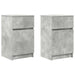 Noptiere, 2 buc., gri beton, 39x35x65 cm, lemn prelucrat - WALTI WALTI