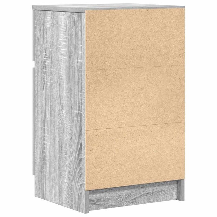 Noptiere, 2 buc., gri sonoma, 39x35x65 cm, lemn compozit - WALTI WALTI