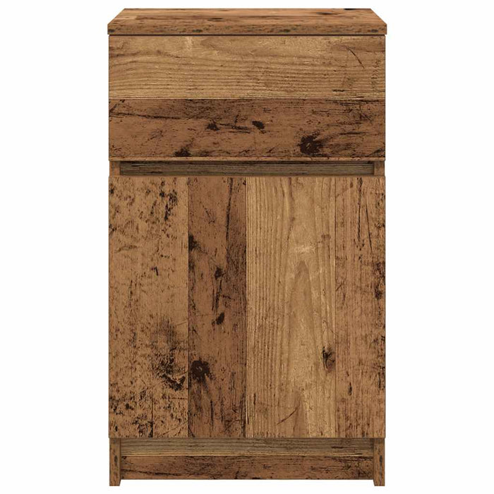 Noptiera din lemn vechi 39x35x65 cm lemn prelucrat - WALTI WALTI