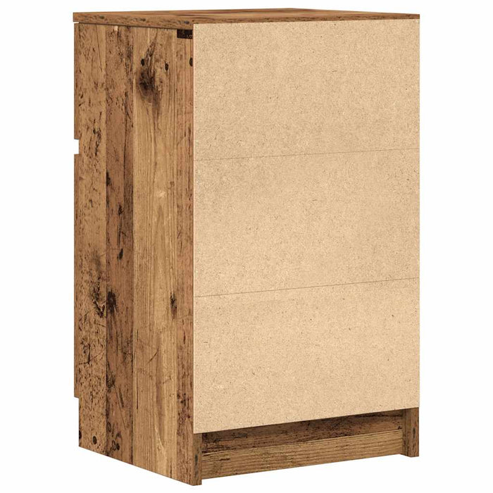 Noptiere, 2 buc., lemn vechi, 39x35x65 cm, lemn prelucrat - WALTI WALTI