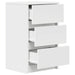 Noptiera cu 3 sertare alb 39x35x65 cm - WALTI WALTI