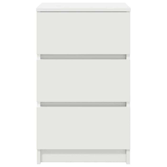 Noptiera cu 3 sertare alb 39x35x65 cm - WALTI WALTI