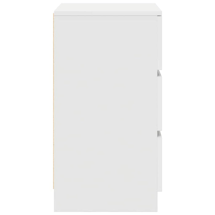 Noptiera cu 3 sertare alb 39x35x65 cm - WALTI WALTI