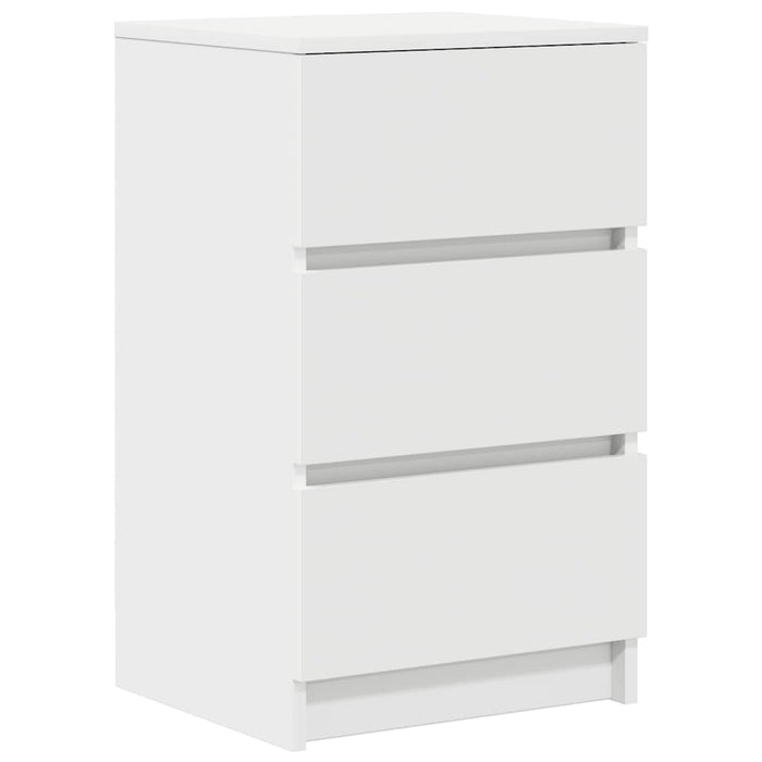 Noptiere cu 3 sertare 2 buc Alb 39x35x65 cm - WALTI WALTI