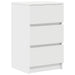 Noptiere cu 3 sertare 2 buc Alb 39x35x65 cm - WALTI WALTI