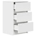 Noptiere cu 3 sertare 2 buc Alb 39x35x65 cm - WALTI WALTI