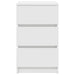 Noptiere cu 3 sertare 2 buc Alb 39x35x65 cm - WALTI WALTI