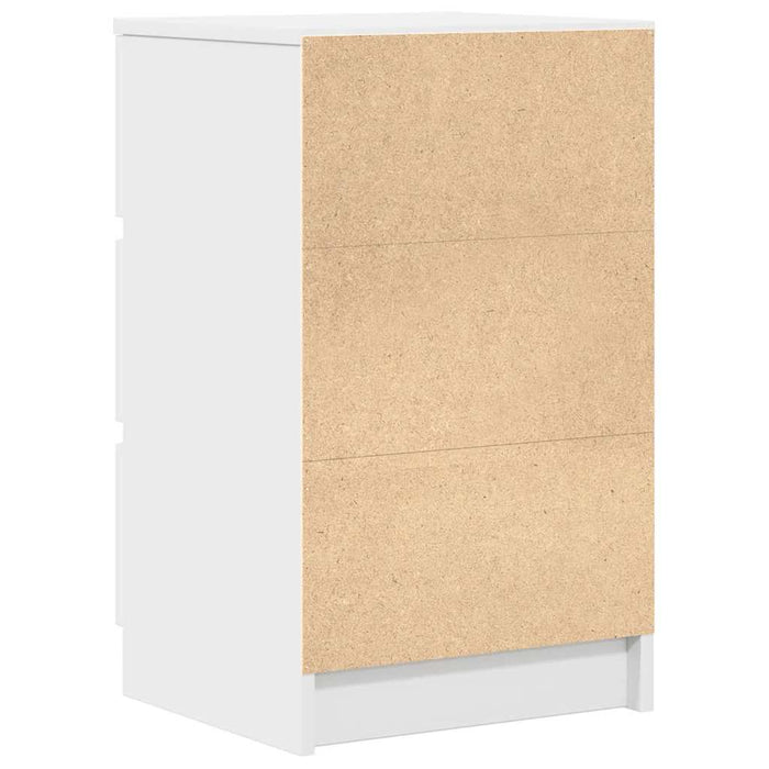Noptiere cu 3 sertare 2 buc Alb 39x35x65 cm - WALTI WALTI