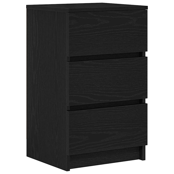 Noptiera cu 3 sertare Negru 39x35x65 cm - WALTI WALTI