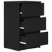 Noptiera cu 3 sertare Negru 39x35x65 cm - WALTI WALTI