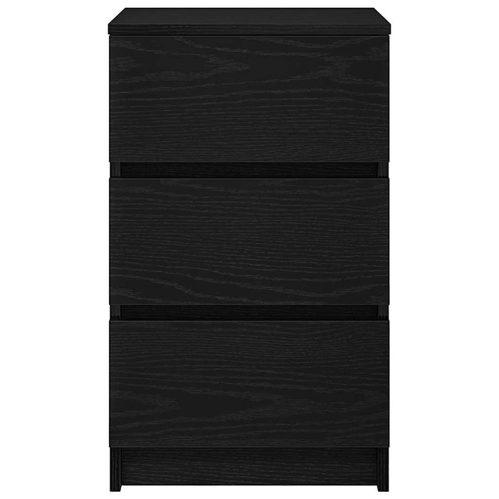 Noptiera cu 3 sertare Negru 39x35x65 cm - WALTI WALTI