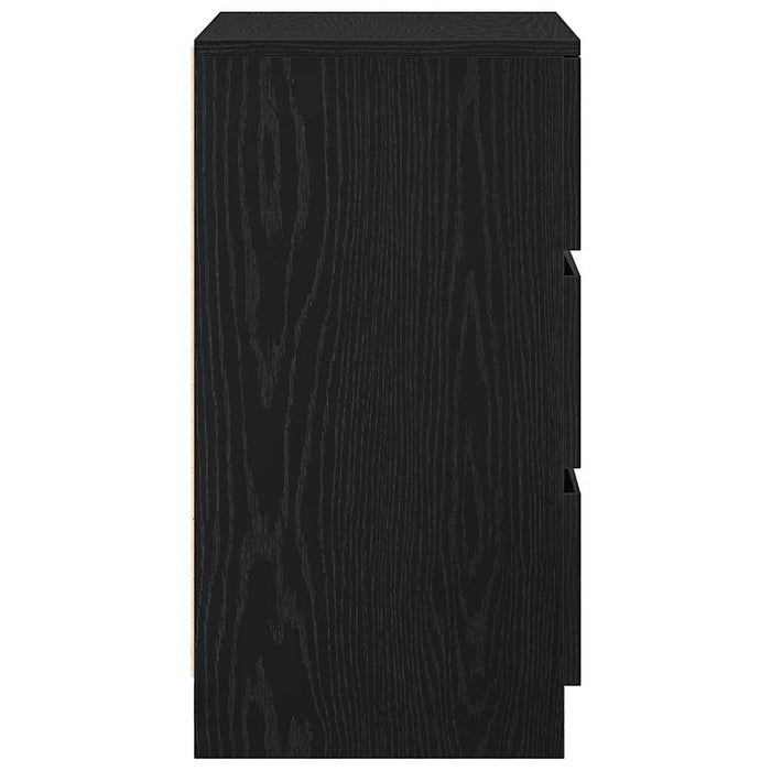 Noptiera cu 3 sertare Negru 39x35x65 cm - WALTI WALTI