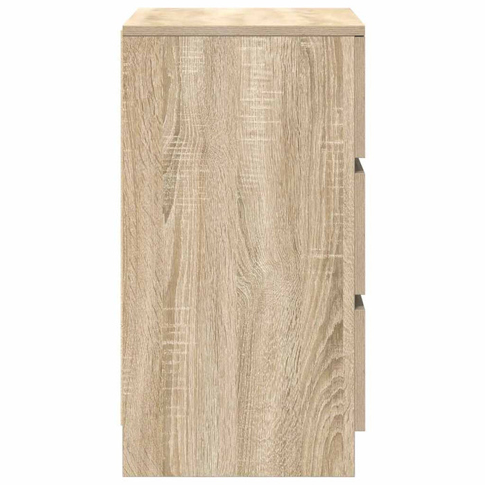 Noptiera cu 3 sertare Stejar Sonoma 39x35x65 cm - WALTI WALTI