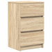 Noptiere cu 3 sertare 2 buc Stejar Sonoma 39x35x65 cm - WALTI WALTI