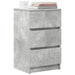 Noptiera cu 3 sertare gri beton 39x35x65 cm - WALTI WALTI