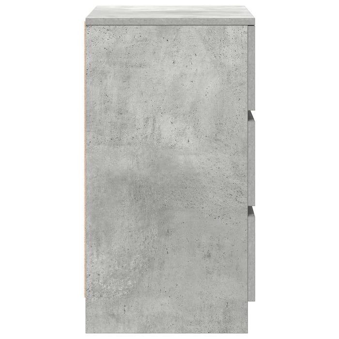 Noptiera cu 3 sertare gri beton 39x35x65 cm - WALTI WALTI