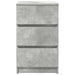 Noptiere cu 3 sertare 2 buc Beton Gri 39x35x65 cm - WALTI WALTI