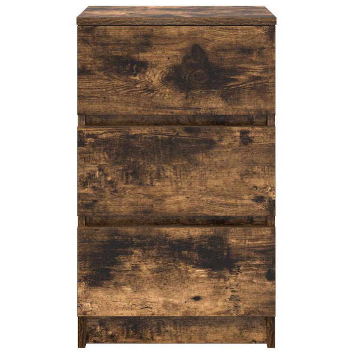 Noptiera cu 3 sertare stejar afumat 39x35x65 cm - WALTI WALTI