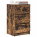 Noptiere cu 3 sertare 2 buc Stejar afumat 39x35x65 cm - WALTI WALTI